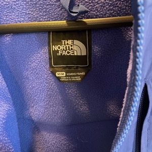 The North Face Hooded Denali Fleece Jacket Womens Size M Royal Blue